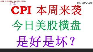 CPI 本周来袭 今日美股横盘。是好是坏？