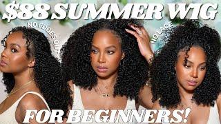 $88 NO LACE NO EDGES OUT? THE MOST NATURAL KINKY CURLY V PART WIG INSTALL + 3 STYLES  OQ HAIR