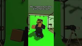 Roblox Animation  Pov using other account join friend game    #roblox #robloxmoonanimator #memes