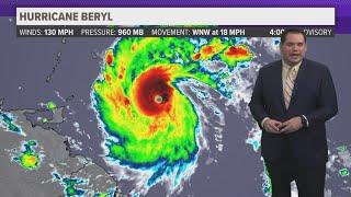 Major Hurricane Beryl breaks more records heat and humidity continue in Memphis this week