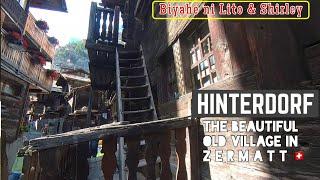 HINTERDORF The Old Village in Zermatt Switzerland  4K