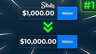 $1000 TO $10000 CHALLENGE ON STAKE PART 1