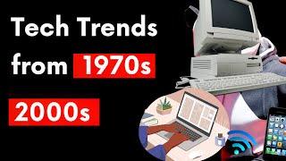 Every Technology Explained From 1970s to 2020s in 3 minutes   Office workplace tech history