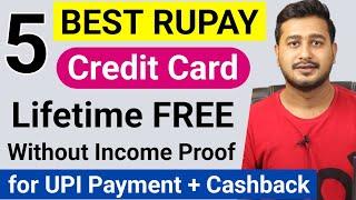 Best Rupay Credit Card 2024  Rupay Credit Card for UPI Payment  Lifetime Free Rupay Credit Card