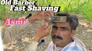 ASMR Fast Shaving With Barber is old