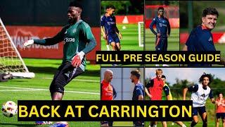 {video} Man United pre season training for Friendlies  RashfordAmadOnanaMaguireAntony READY 