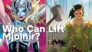 Characters Capable of lifting Mjolnir