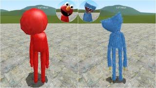 PLAYING AS ELMO vs PLAYING AS HUGGY WUGGY Garrys Mod