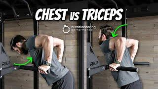 How to do Chest Dips vs Tricep Dips