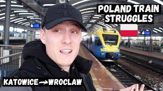 First Time on a POLISH TRAIN Katowice to WROCLAW Poland Travel Vlog