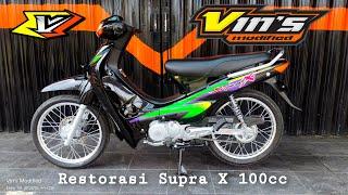 Restorasi Supra X 100cc  Vins Modified #restorasi #vinsmodified #supra100