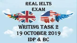 19 October 2019 IELTS  Writing Task 2  Academic  INDIA