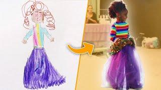 Can These Fashion Designers Turn This Kid’s Drawing Into A Real Dress?