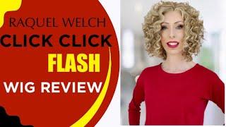 RAQUEL WELCH CLICK CLICK FLASH WIG REVIEW  SPIRAL CURLS AND BIG VOLUME