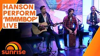 Hanson perform MMMbop live on Sunrise Australian television performance