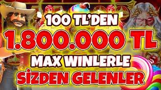 Slot Oyunları  Sizden Gelenler  100 TL den 1.800.000 TL  Milyon Kazanç  MAX WİNLER