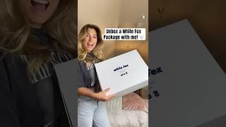 Unbox a White Fox Package with me #youtubeshorts #shopping #unboxing