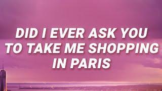 Summer Walker - Did I ever ask you to take me shopping in Paris Playing Games Lyrics