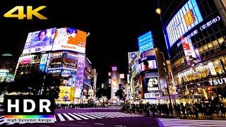 【4K HDR】Night Walk in Tokyo Shibuya 東京散歩