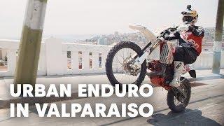 Riding Up An Urban MTB Downhill Course  Red Bull Valparaiso Cerro Abajo