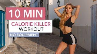 10 MIN CALORIE KILLER  Medium Level - a HIIT workout that wont kill you I Pamela Reif