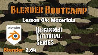 Blender Bootcamp Tutorial Series - 04 Materials Basics