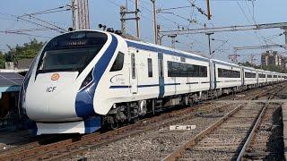 Crazy Acceleration of The New Vande Bharat Express At Surat.