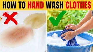 Quick Hand Wash Clothes With Powder Detergent  5-Minute Bright Side