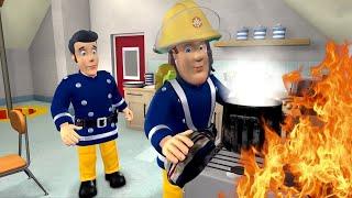 حريق في المطبخ  إطفائي سام  كارتون للأطفال  أطفال Wildbrain