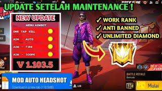 CHEAT MOD MENU FF TERBARU 2024  AUTO HEADSHOT + AUTO KIIL WORK RANK  NO PW NO FC  % WORK 