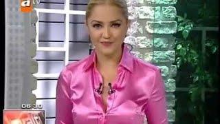 Busty Hilal Ergenekon in a Pink Satin Blouse   480p