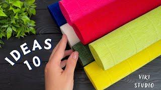 10 IDEAS  Crepe Paper Decoration Ideas Crepe Paper Flowers