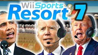 US Presidents Play 100 Pin Bowling in Wii Sports Resort 7