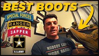 The BEST Boots for Soldiers  Special Forces Rangers Airborne Sapper School Ruck Marches etc.