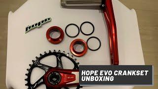 HOPE EVO CRANKSET UNBOXING