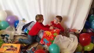 Twins Dont Want to Share a Birthday Present