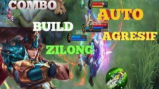 COMBO BUILD ZILONG AUTO AGRESIF  GAMEPLAY  MLBBM