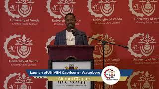 The University of Venda Convocation President during the Capricorn-Waterberg Alumni Chapter Launch.