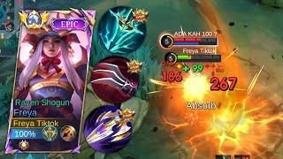 FREYA VS TERIZLA EXP LANE DAN ESMERALDA HYPER BEST BUILD FREYA TERSAKIT 2024 - Mobile Legends