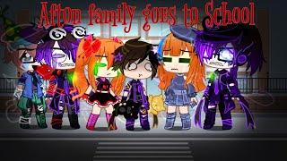 Afton Family goes to School  FNAF  Afton Family  Sparkle_Aftøn