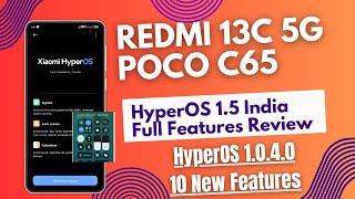 Redmi 13CPOCO C65 HyperOS 1.5 India Update ReleaseFull Features Review10 New FeaturesChanges