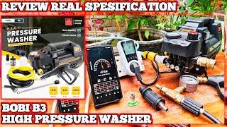 Review Jet Cleaner Terbaru Bobi B3  mesin cuci motor mobil murah Unboxing High Pressure Washer