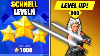 ⭐ SCHNELL LEVEL 200 & EASY XP TRICK in NEUER SEASON 4  Fortnite Tipps Tricks Deutsch