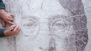 JOHN LENNONS LIVERPOOL & YOKO ONOS TOKYO - maps by artist ED FAIRBURN & Liverpool Treasure Hunt