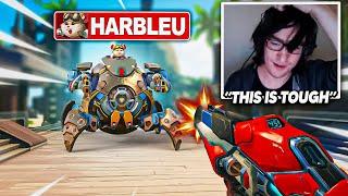 Harbleu faces my RAILS in Overwatch 2 w REACTIONS