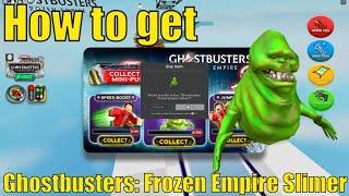 How to get Ghostbusters Frozen Empire Slimer in Easy Obby  350 MINI-PUFTS