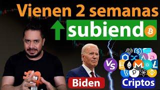 🟢BITCOIN SUBE y BIDEN ATACA 2 SEMANAS al ALZA