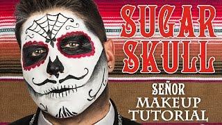 Male Sugar Skull Makeup Tutorial  #WHCdoesSFX