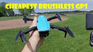 ZD012 Worlds Cheapest BRUSHLESS GPS Drone Flight Test Review