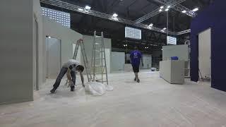 Koenig&Bauer  Print4all Milano 2018  time-lapse video allestimento stand